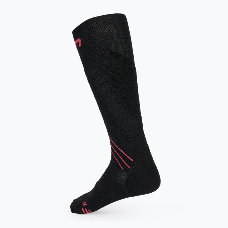 Men's ski socks UYN Ski One Comfort Fit black/pink 2