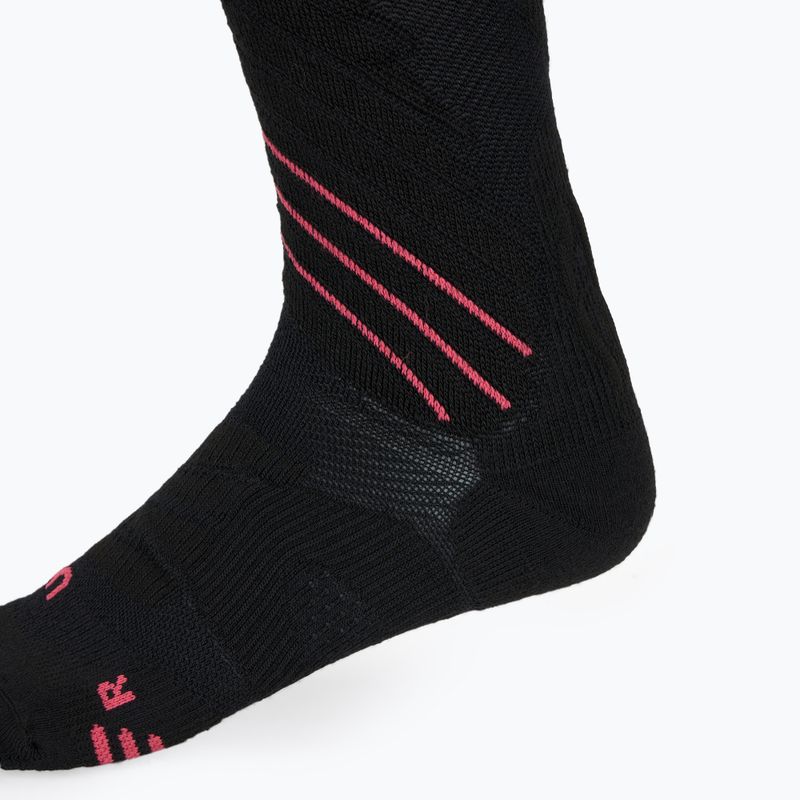 Men's ski socks UYN Ski One Comfort Fit black/pink 3