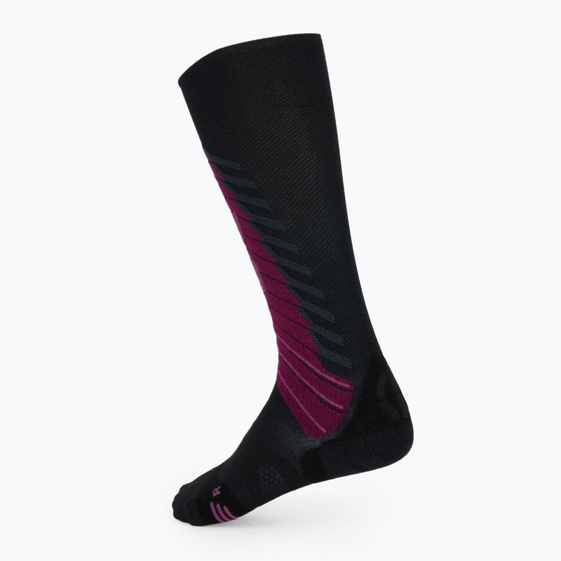Women's ski socks UYN Ski One Biotech black/purple 2