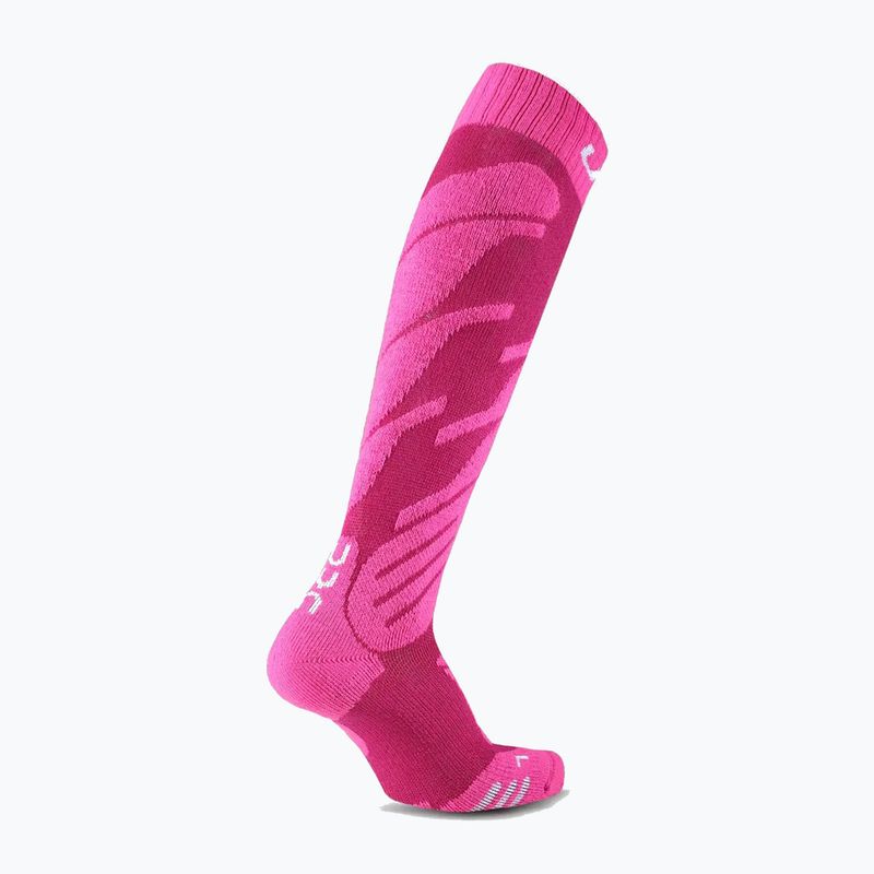 UYN Junior Ski socks pink 2