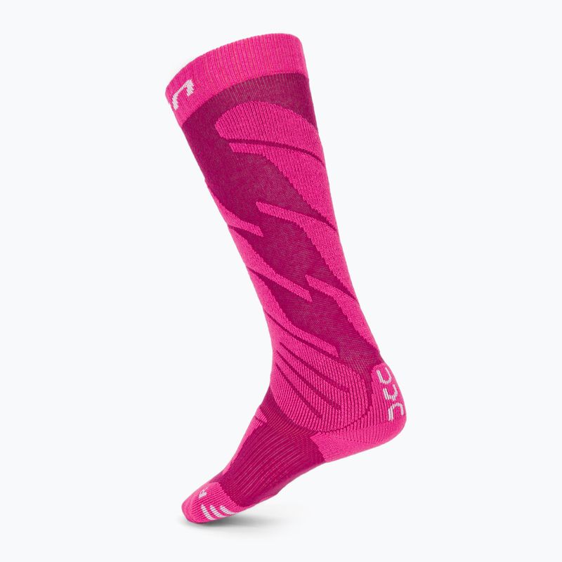 UYN Junior Ski socks pink 2