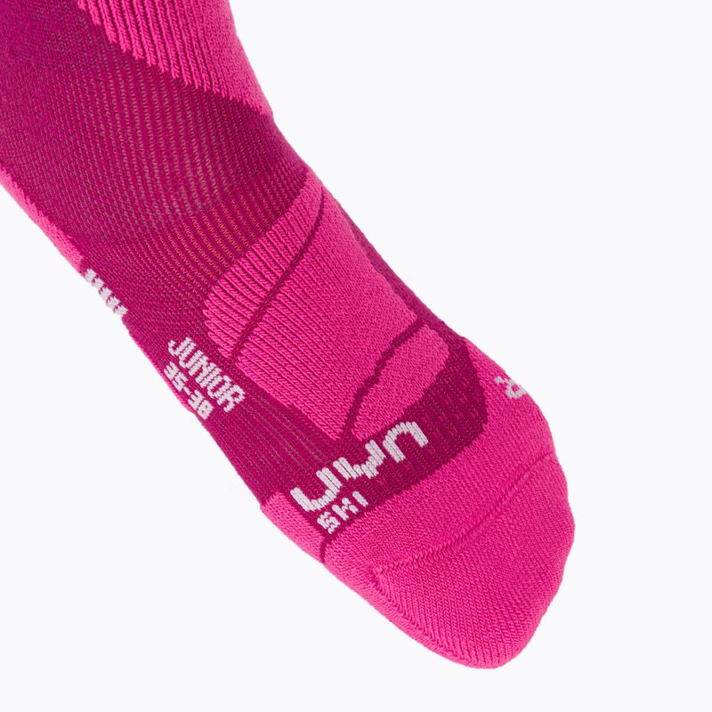 UYN Junior Ski socks pink 3