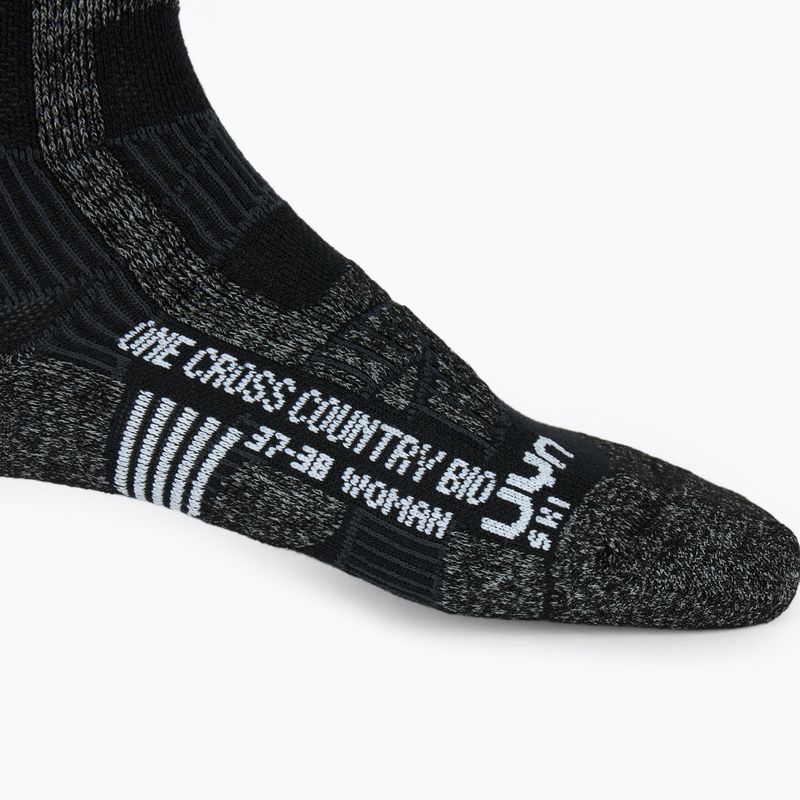 Women's ski socks UYN Ski Cross Country One Bio black/anthracite 4
