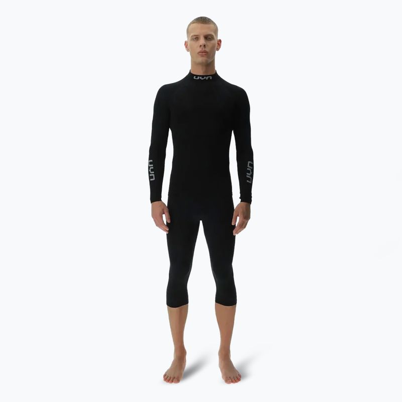 Men's thermal active sweatshirt UYN Elevatyon Biomorph LS Turtle Neck black 2