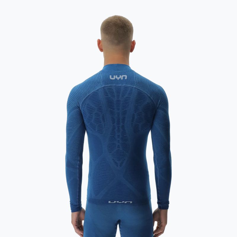 Men's thermal longsleeve UYN Elevatyon Biomorph Turtle Neck blue atoll 3