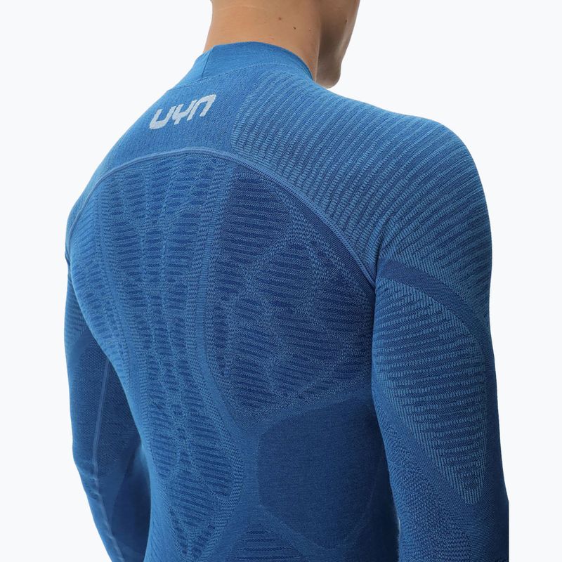 Men's thermal longsleeve UYN Elevatyon Biomorph Turtle Neck blue atoll 6