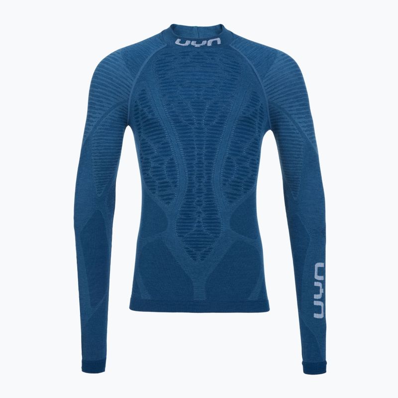 Men's thermal active sweatshirt UYN Elevatyon Biomorph Turtle Neck blue atoll 7
