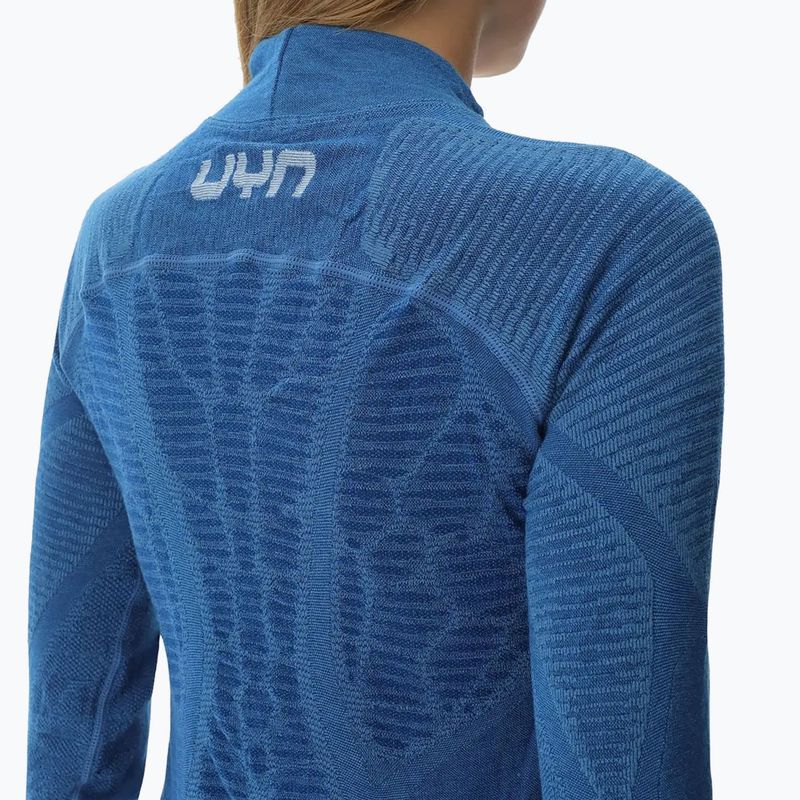 Women's thermal active sweatshirt UYN Elevation Biomorph LS Turtle Neck blue atoll 6
