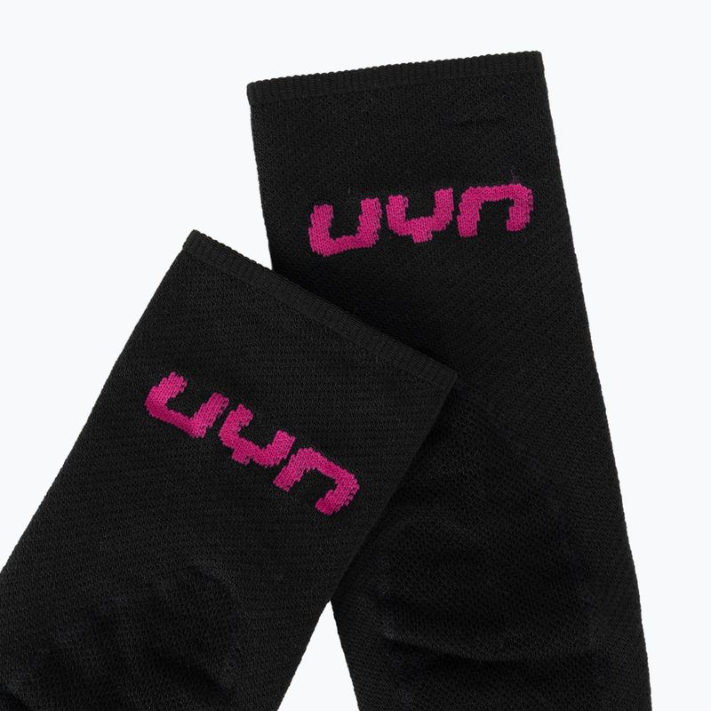 Women's ski socks UYN Ski Touring One Bio black/pink yarrow 4