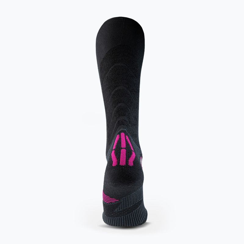 Women's ski socks UYN Ski Touring One Bio black/pink yarrow 7