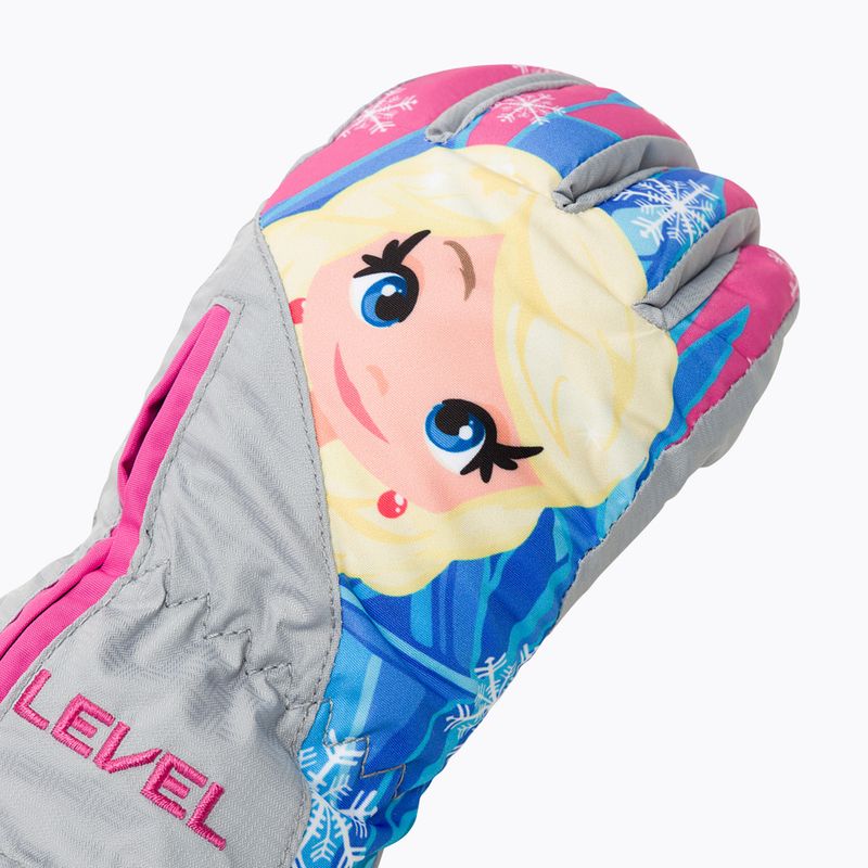 Level Lucky grey children's ski glove 4