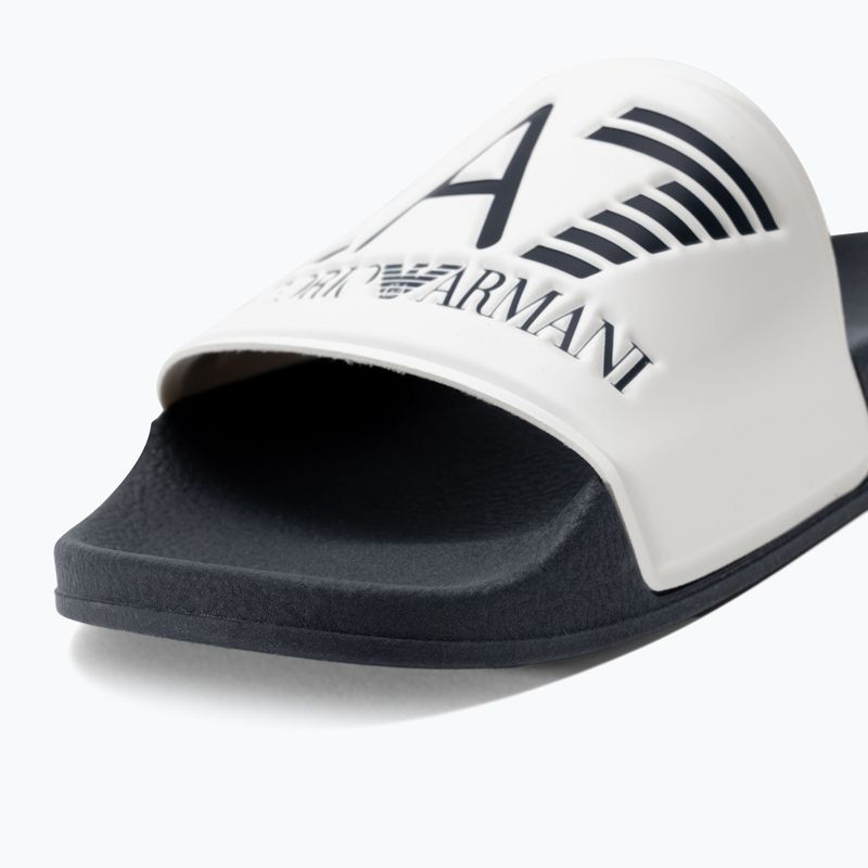 EA7 Emporio Armani Water Sports Visibility slides white/navy 7