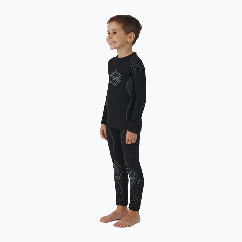 Children's thermal underwear set UYN Junior Visyon 2.0 black 3