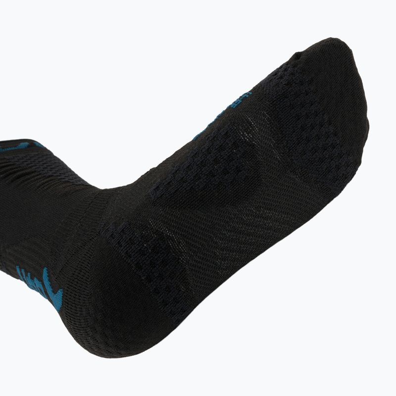 Women's ski socks UYN One Pure Snow black/blue 5