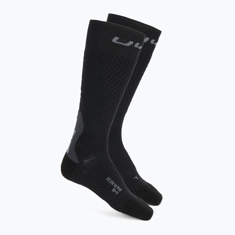 Men's ski socks UYN Ski One Alpine Merino black/grey