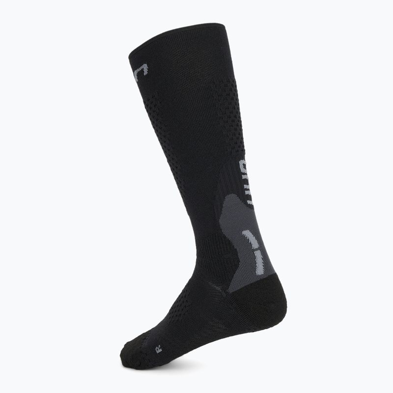 Men's ski socks UYN Ski One Alpine Merino black/grey 2