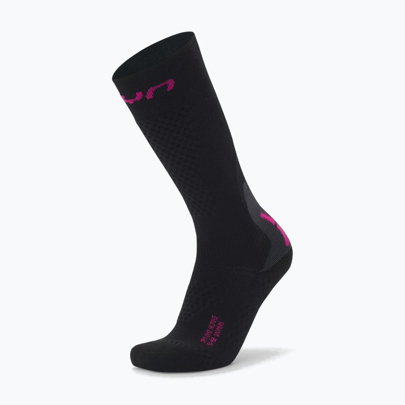 Women's ski socks UYN Ski One Alpine Merino black/pink 5