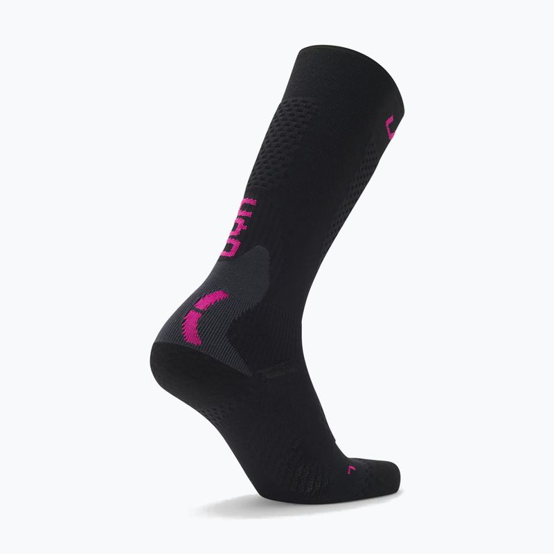 Women's ski socks UYN Ski One Alpine Merino black/pink 6
