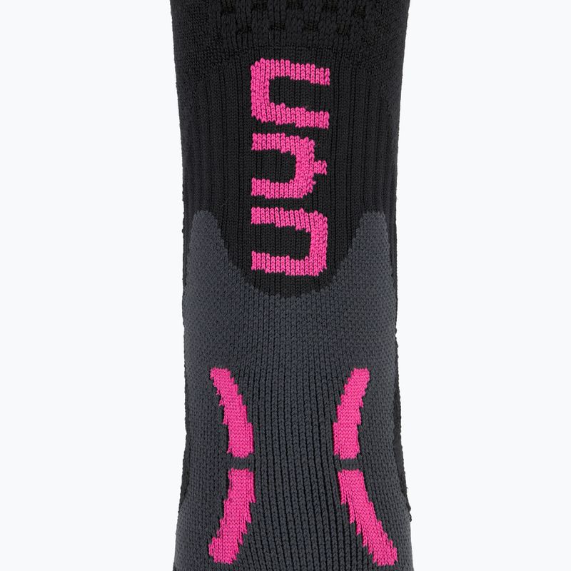 Women's ski socks UYN Ski One Alpine Merino black/pink 3