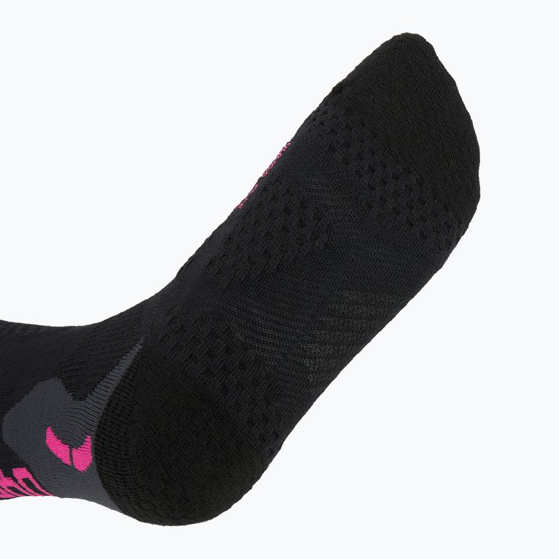 Women's ski socks UYN Ski One Alpine Merino black/pink 4