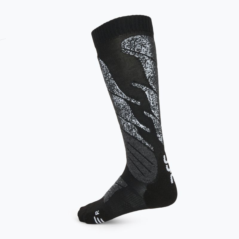 Women's ski socks UYN Ski All Mountain black/white 2