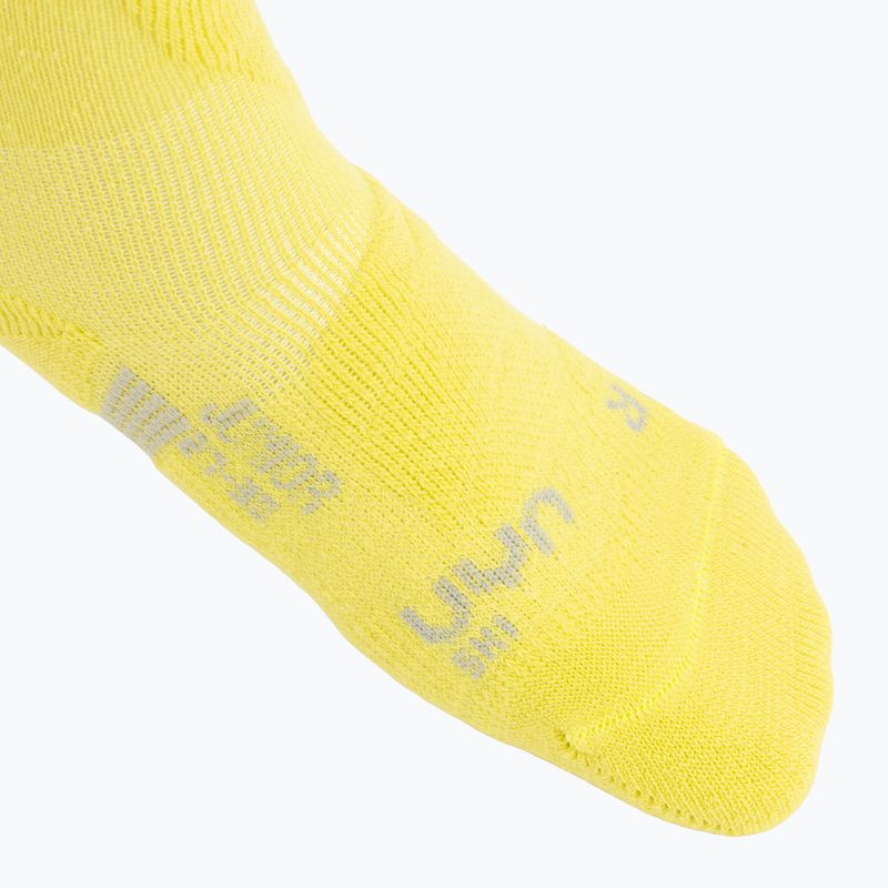 Children's ski socks UYN Junior Ski green lime 3