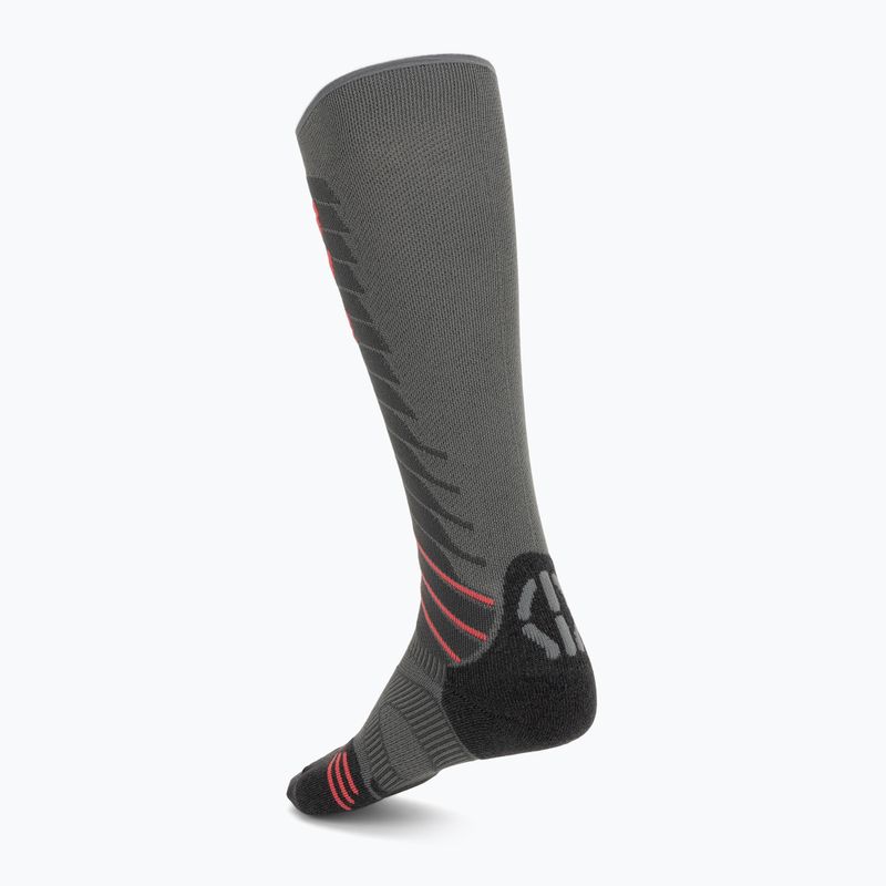 Women's ski socks UYN Ski Evo Race One grey/pink 2