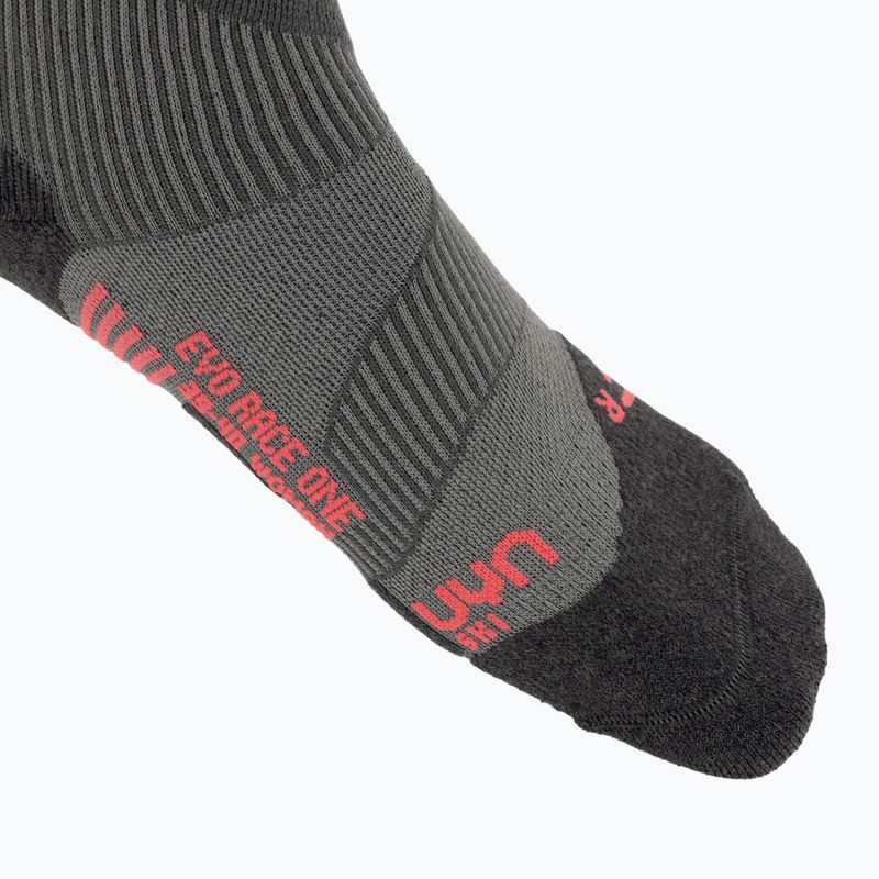 Women's ski socks UYN Ski Evo Race One grey/pink 3