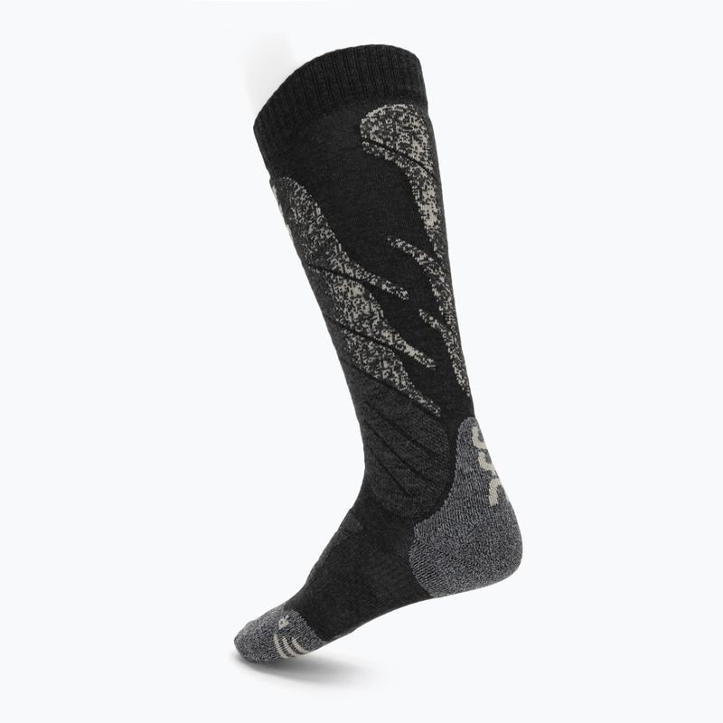 Women's ski socks UYN Ski All Mountain Socks anthracite/grey 2