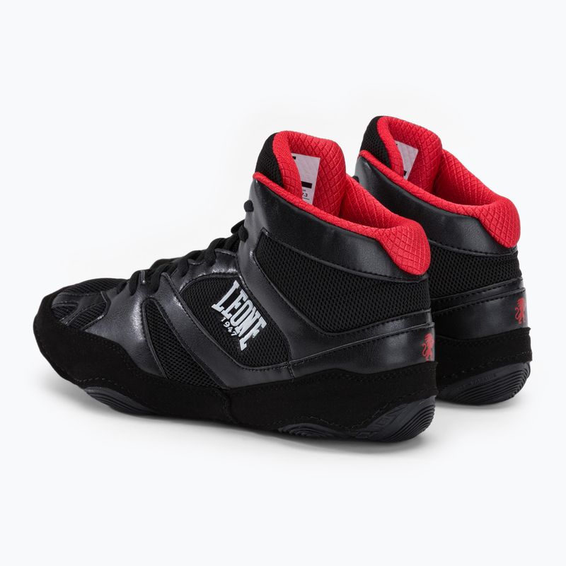 LEONE men's boxing shoes 1947 Luchador black CL130 3