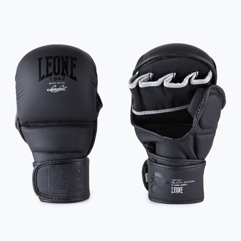 LEONE 1947 Black Edition MMA sparring gloves black GP1213