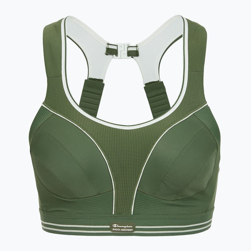 Training bra Shock Absorber Ultimate Run Bra greyish green