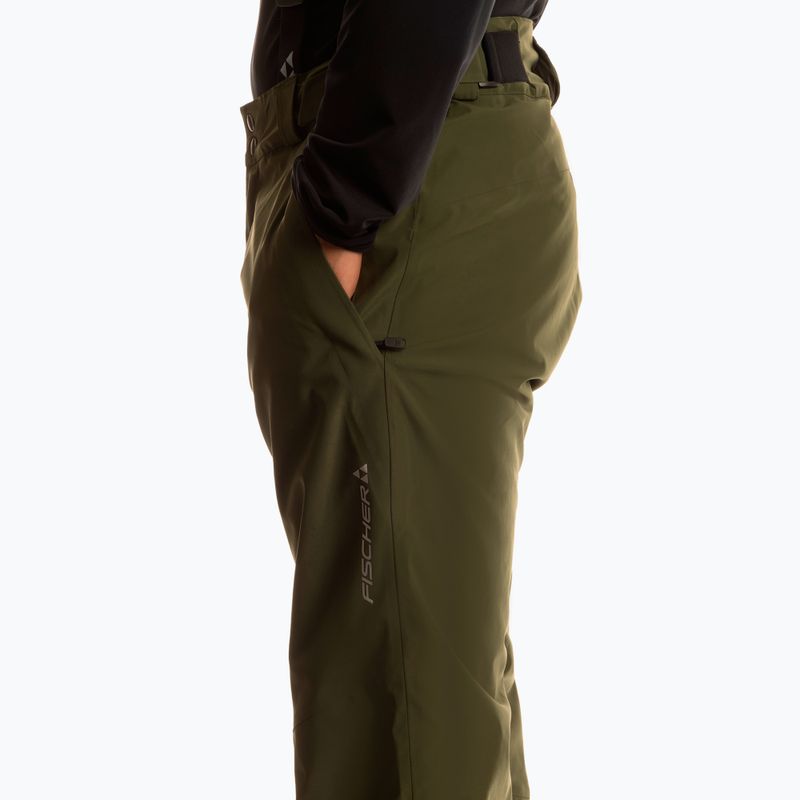 Men's ski trousers Fischer Premier rifle green 5