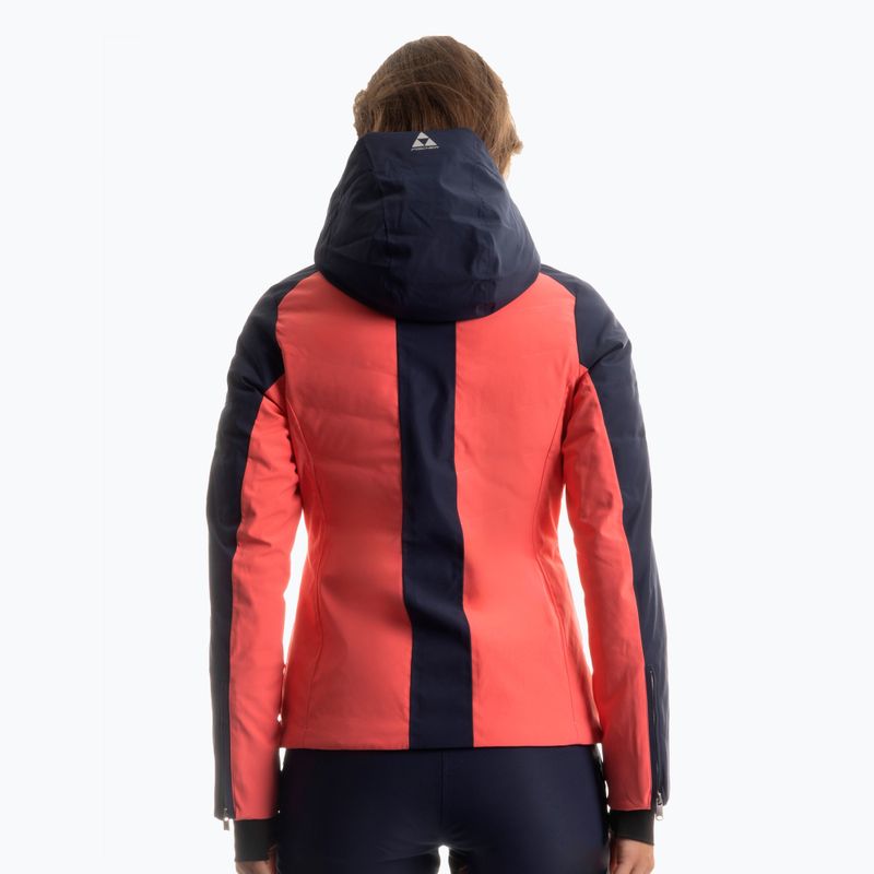 Women's ski jacket Fischer Soleil Neo calypso coral 2