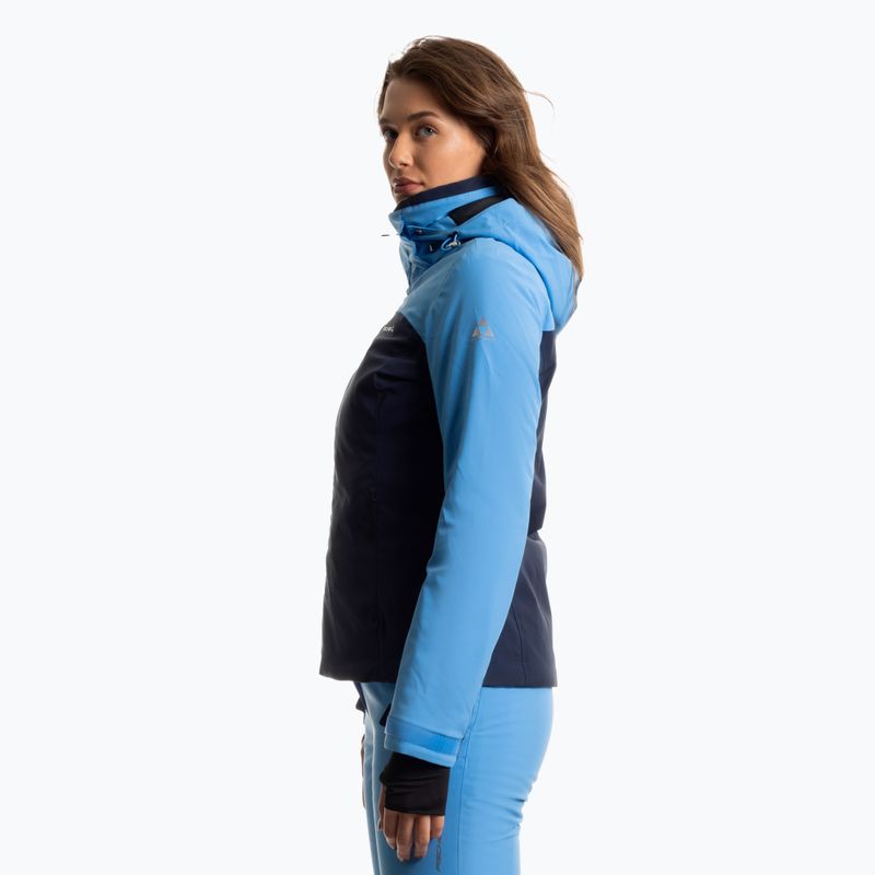 Women's ski jacket Fischer Calista azure blue 3