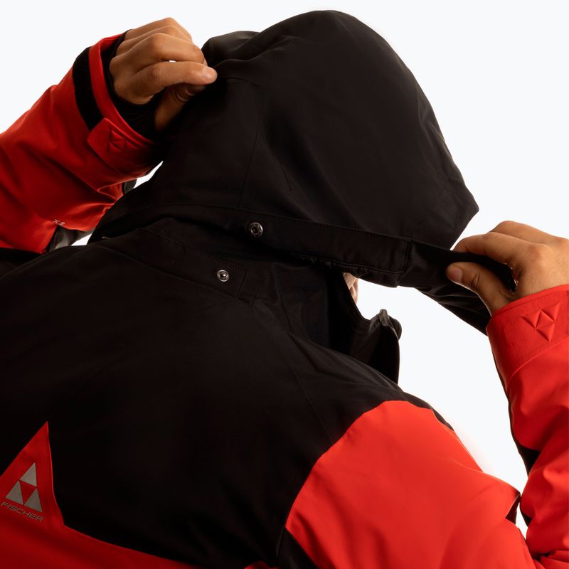 Men's ski jacket Fischer Cascade red 4