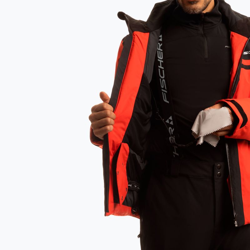 Men's ski jacket Fischer Cascade red 5