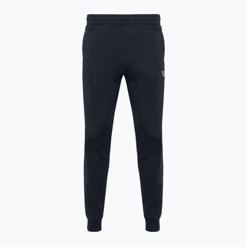 Men's EA7 Emporio Armani Train Core ID Coft Slim night blue/silver logo trousers