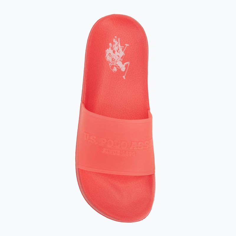 Women's slides U.S. Polo Assn. AMAMI009A coral 5