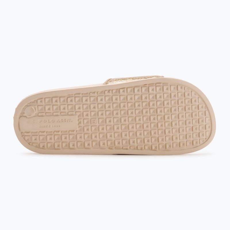 Women's flip-flops U.S. Polo Assn. IVY002A gold 4