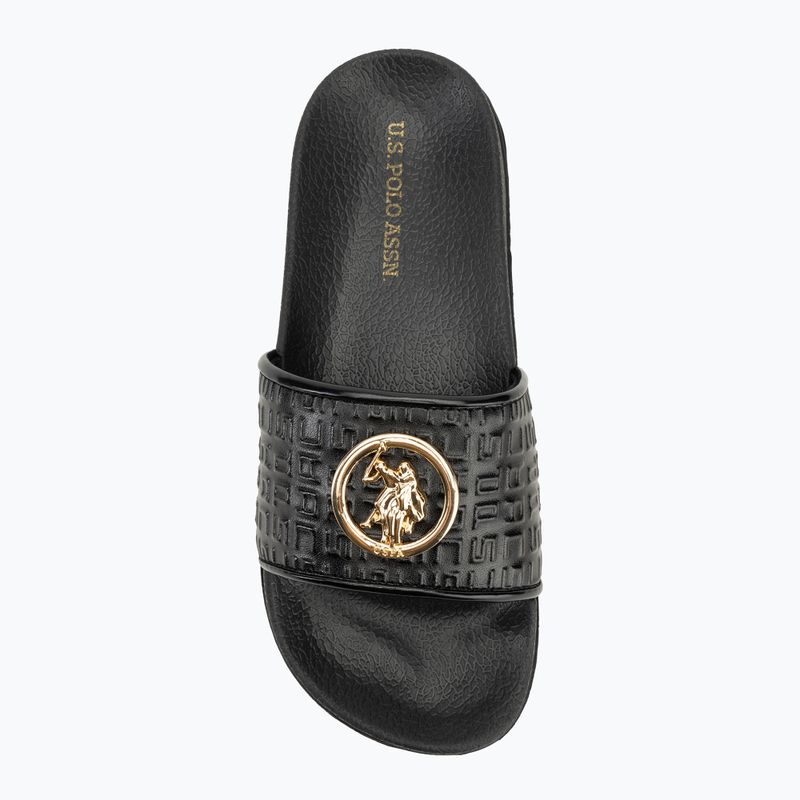 U.S.Polo Assn women's flip-flops IVY002B black 5