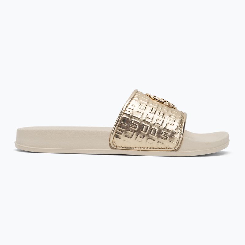 U.S.Polo Assn women's flip-flops IVY002B gold 2