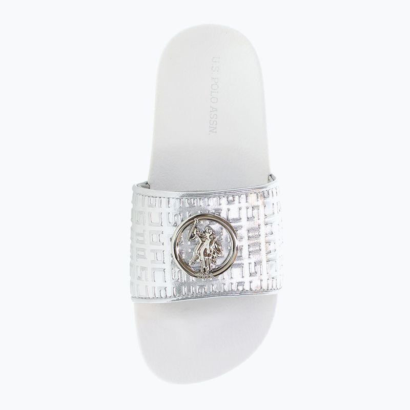 U.S.Polo Assn women's flip-flops IVY002B silver 2