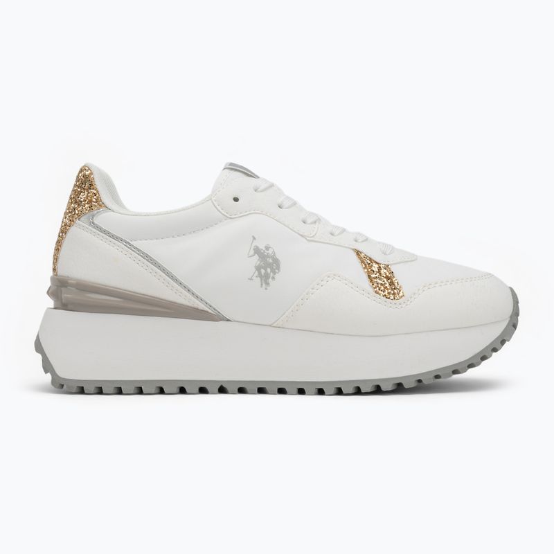 Women's shoes U.S. Polo Assn. BAYLE003C white/gold 2