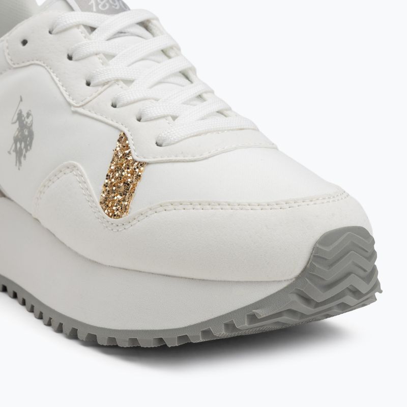 Women's shoes U.S. Polo Assn. BAYLE003C white/gold 7