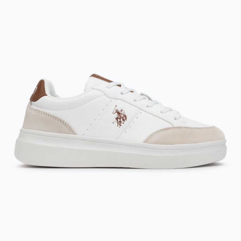 Men's shoes U.S. Polo Assn. CODY003B white/light brown 2
