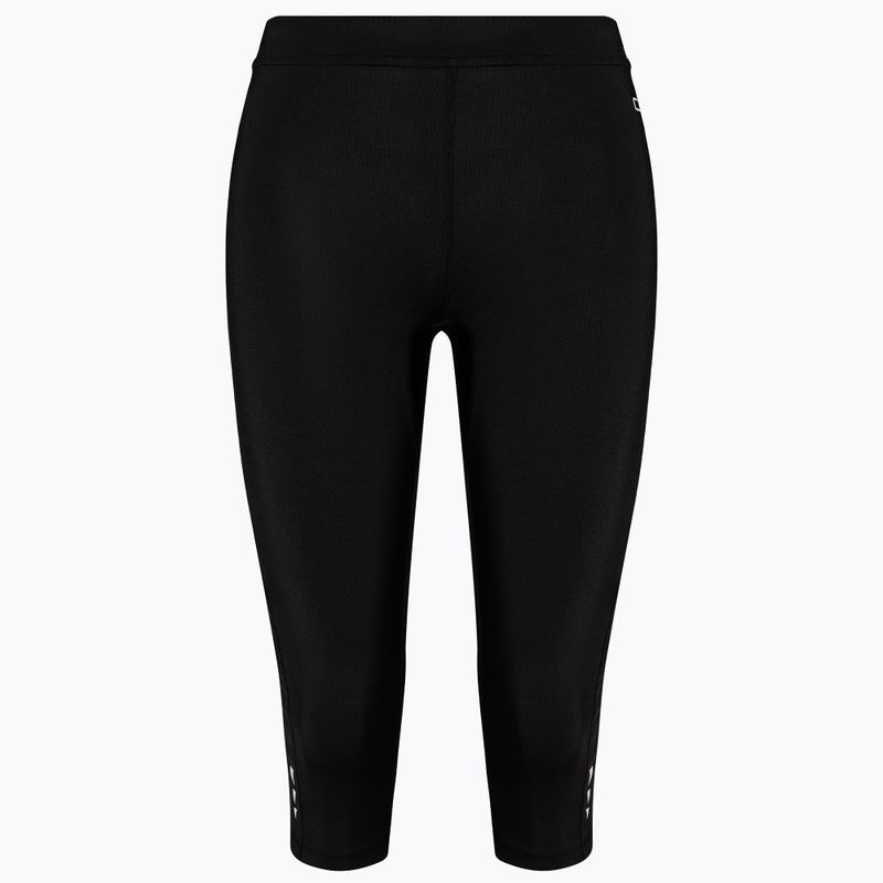 Women's 3/4 CMP running leggings black 3C88376T/65AL