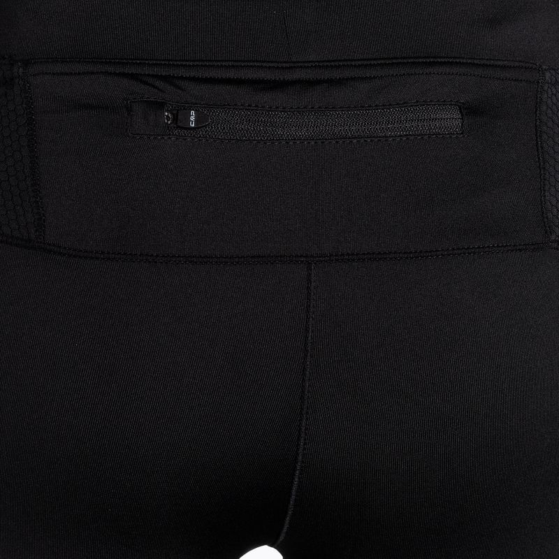 Women's 3/4 CMP running leggings black 3C88376T/65AL 5