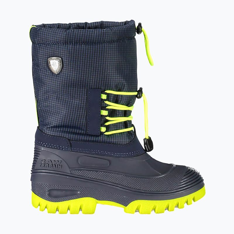 Children's CMP Ahto Snowboots navy blue and yellow 3Q49574K/N950 10