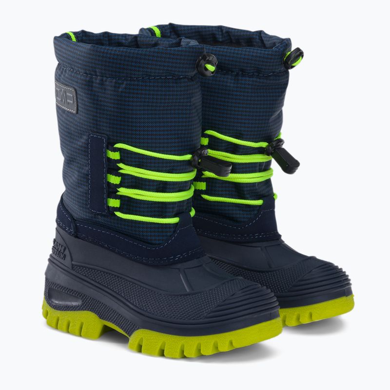 Children's CMP Ahto Snowboots navy blue and yellow 3Q49574K/N950 5